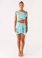 Aletta Sequin Mini Dress - Blue