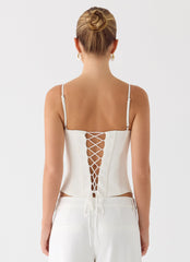 Ania Corset Top - Ivory