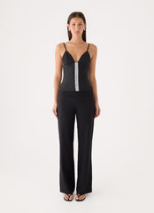 Ellah Jersey Top - Black