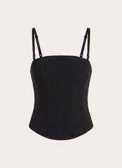 Emmaleigh Mesh Corset Top - Black