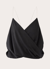 Harlow Invisible Strap Top - Black