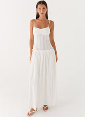 Jacinda Drop Waist Maxi Dress - Ivory