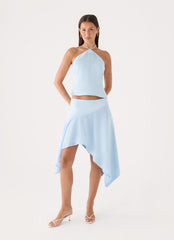 Klose Midi Skirt - Baby Blue