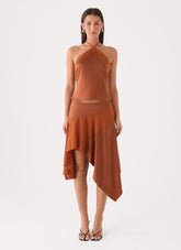 Klose Midi Skirt - Rust
