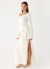 Kova Knit Maxi Dress - White