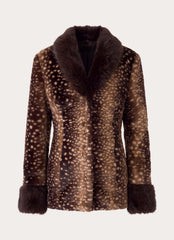 Lanaila Faux Fur Jacket - Deer