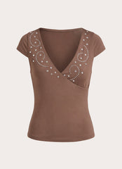 Ledger Jersey Top - Deep Taupe
