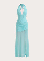 Lia Maxi Dress - Aqua