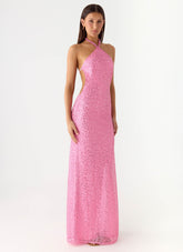 Lorenz Sequin Maxi Dress - Pink
