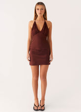 Mabel Mini Skirt - Chocolate