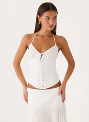 Madi Corset Top - White