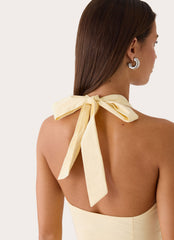 Monique Halter Midi Dress - Yellow