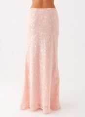 Nico Sequin Maxi Skirt - Pink