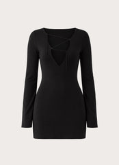 Perry Mini Dress - Washed Black