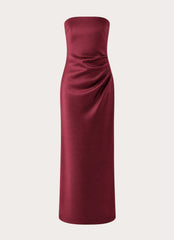 Rinari Strapless Maxi Dress - Maroon