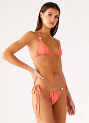 Ryland Bead Bikini Top - Coral