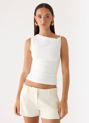 Short Notice Top - White