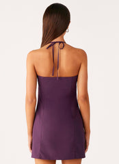 Sonique Mini Dress - Plum