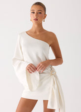 Statement Hour One Shoulder Top - Ivory