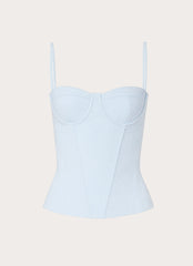 Tayana Corset Top - Baby Blue