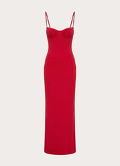 Vamonos Maxi Dress - Cherry Red