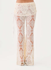 Zayabell Lace Pants - White
