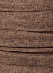 Zayde Midi Skirt - Taupe