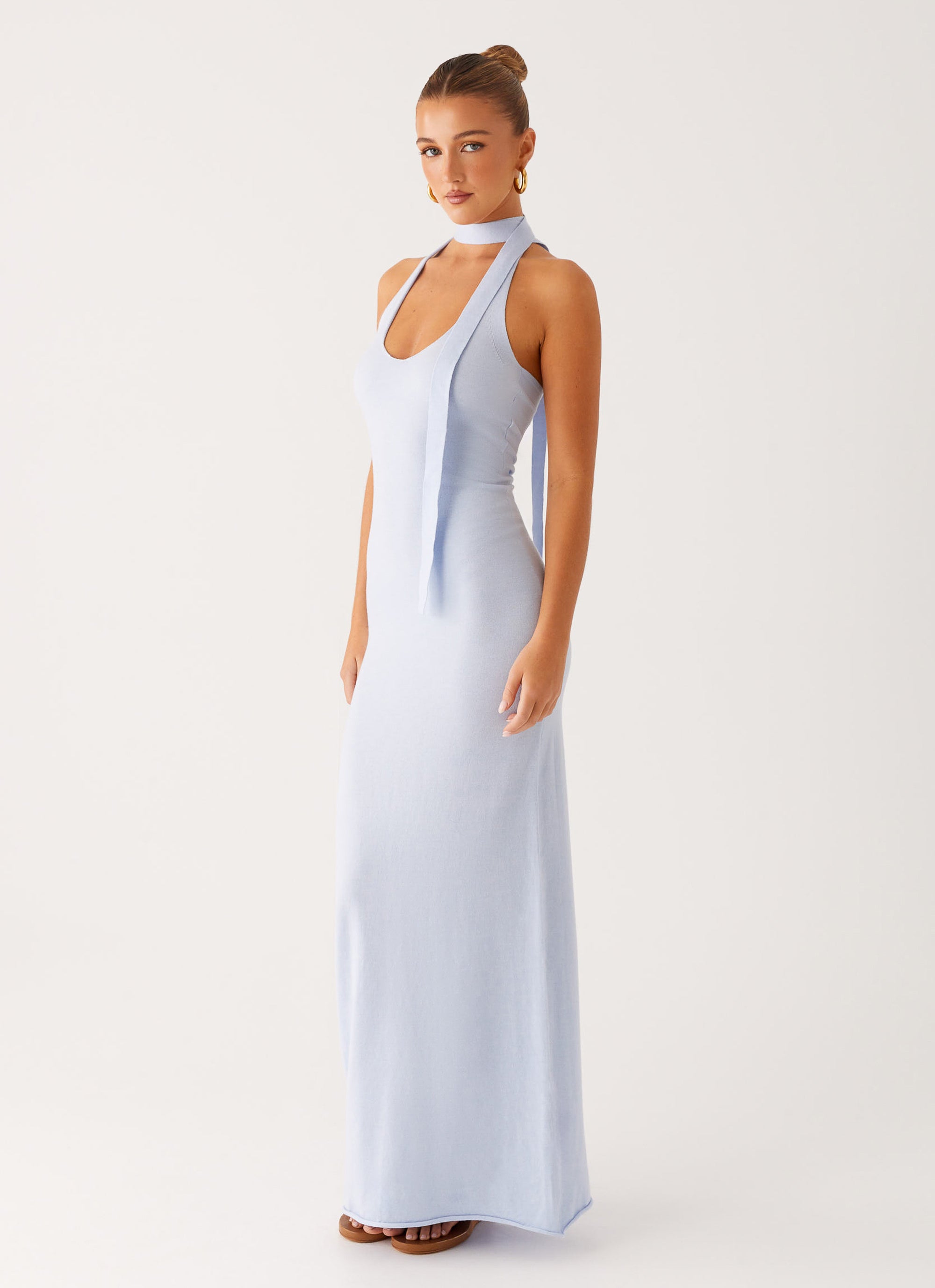 Eddie Knit Maxi Dress - Blue