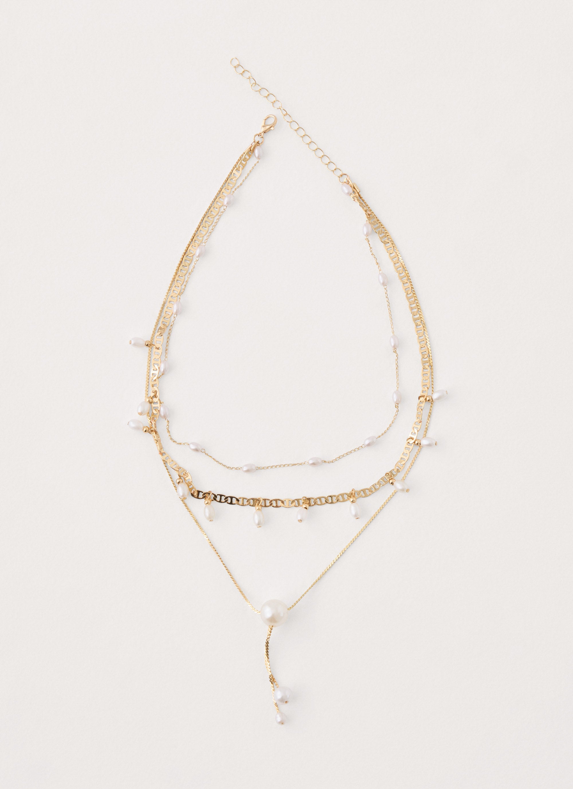 Gigi Pearl Necklace Stack - GOLD