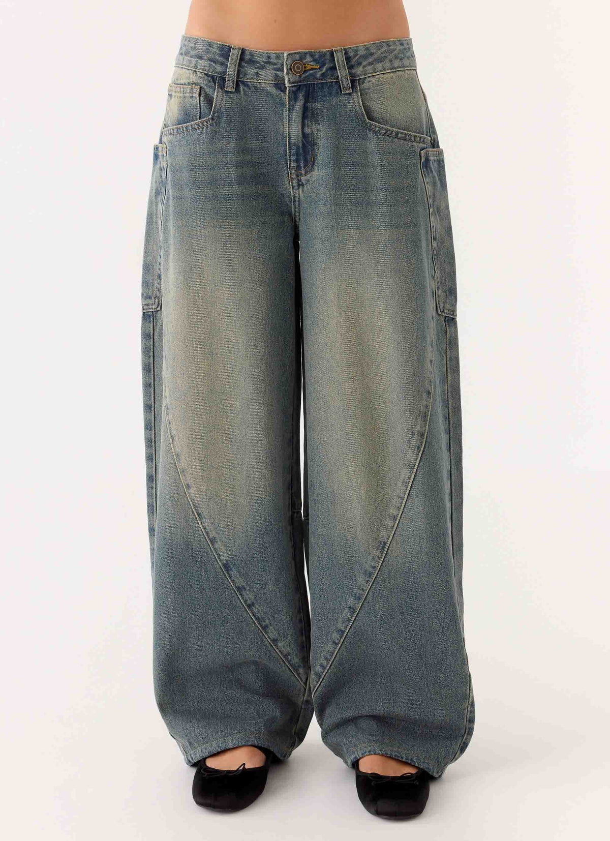 Joseph Low Rise Jeans - Vintage Wash Blue