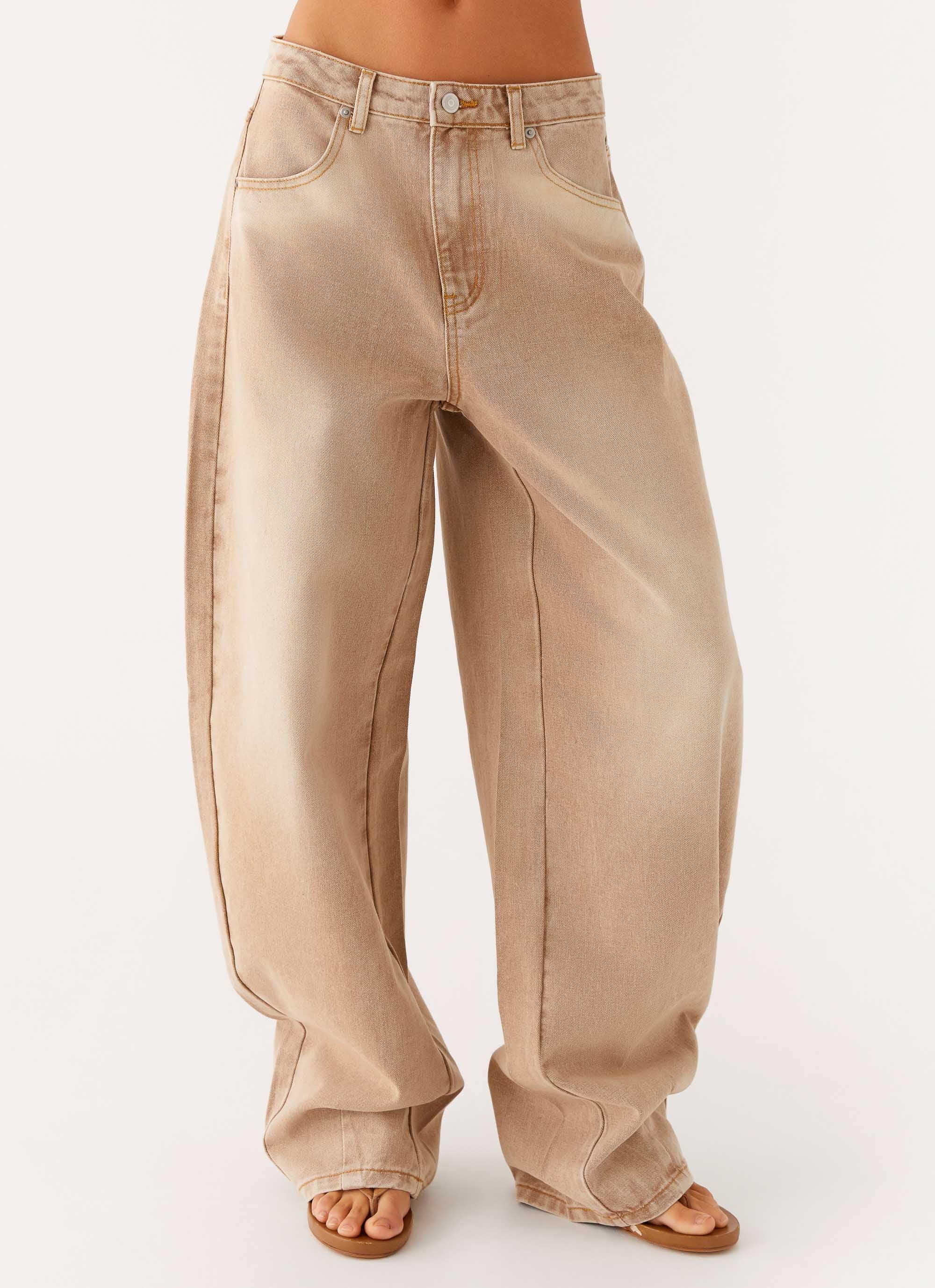 Khalil Baggy Jeans - Tan
