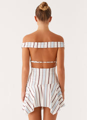 Kirby Mini Dress - Blue Stripe