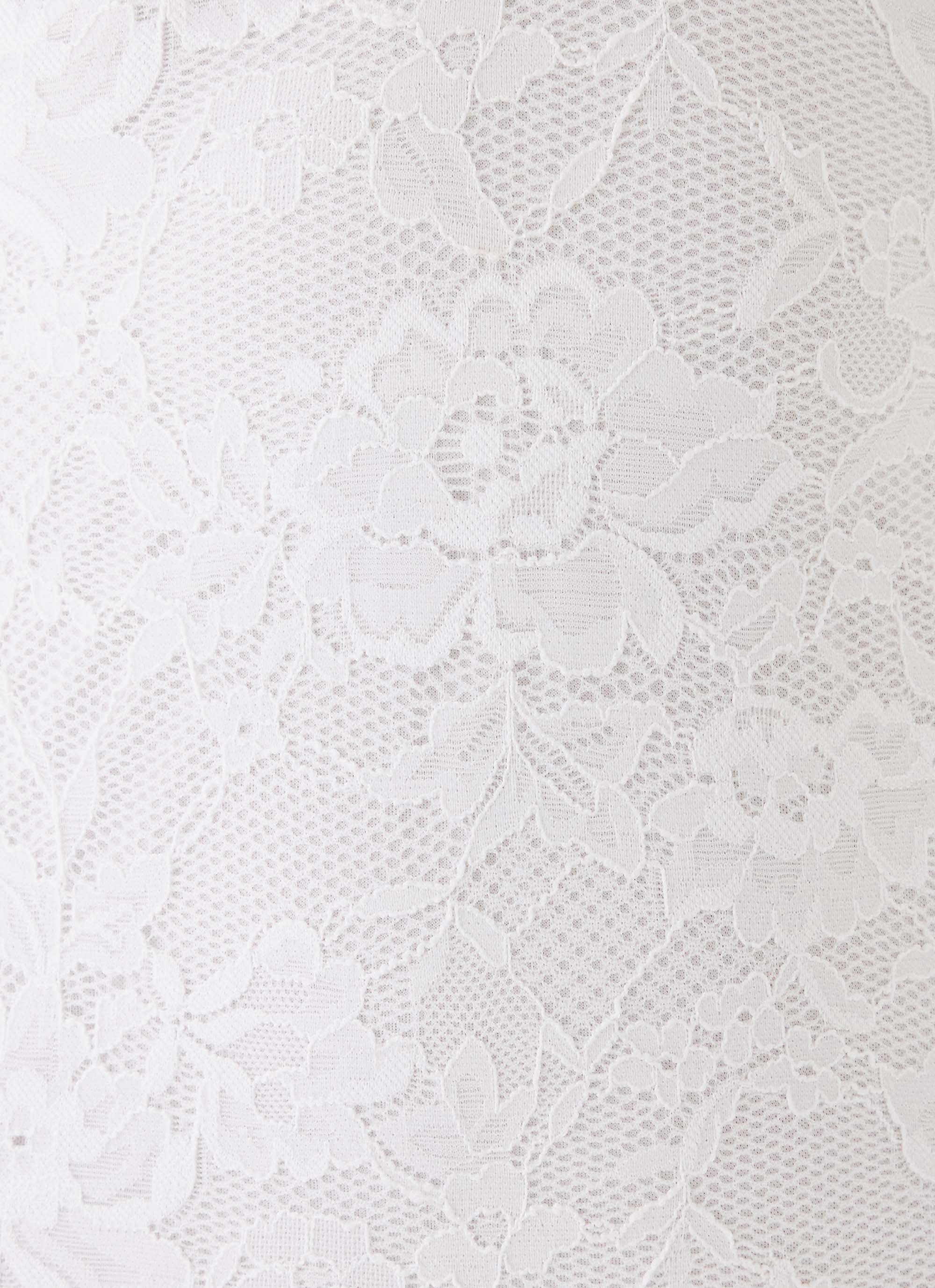 Love Street Lace Midi Dress - White