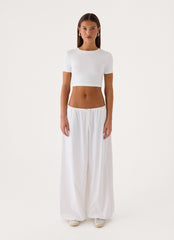 Main Character Parachute Pants - White