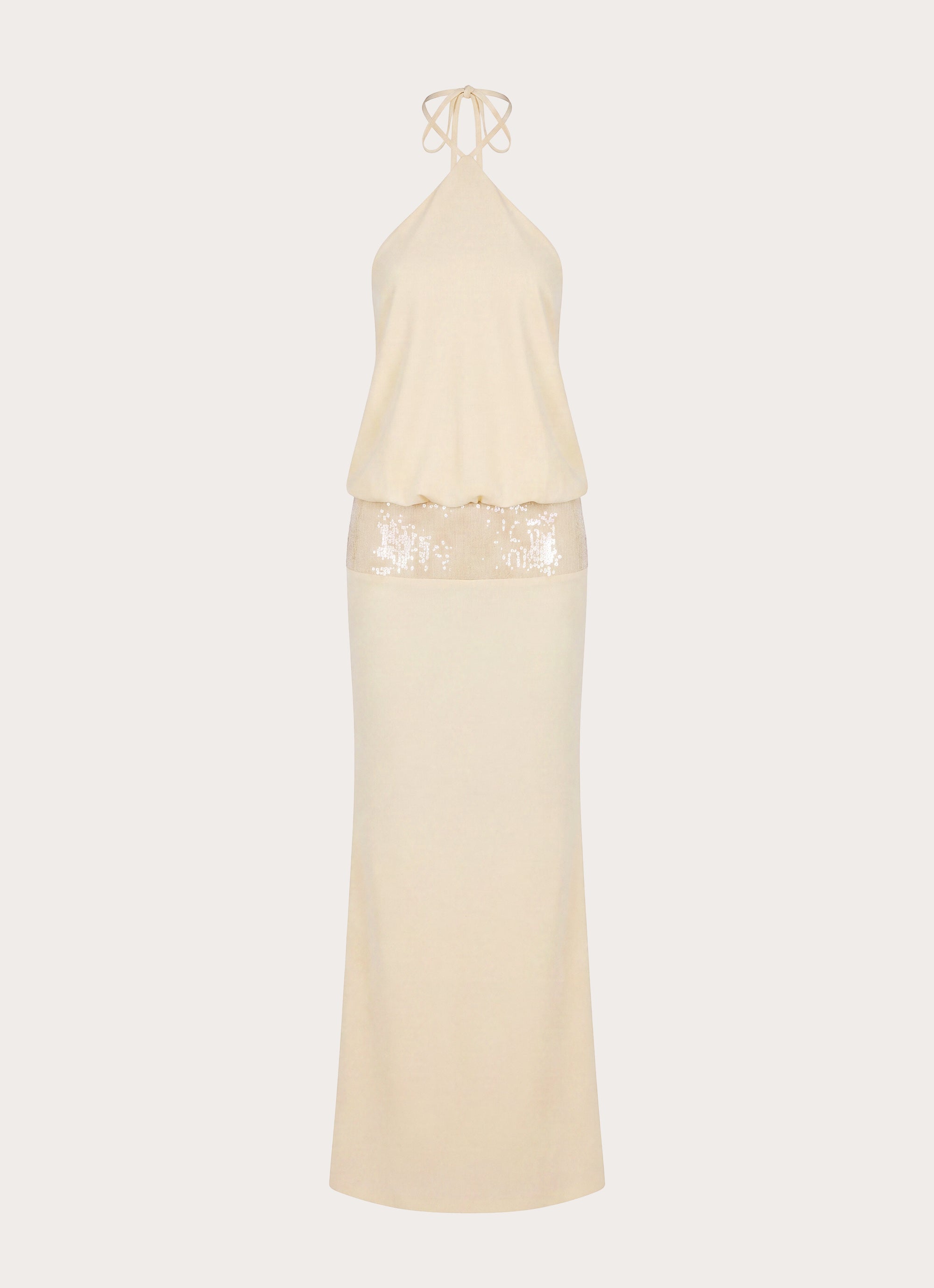 Marcie Halter Maxi Dress - Butter Yellow