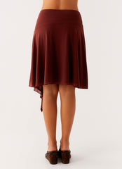 Mirage Midi Skirt - Chocolate