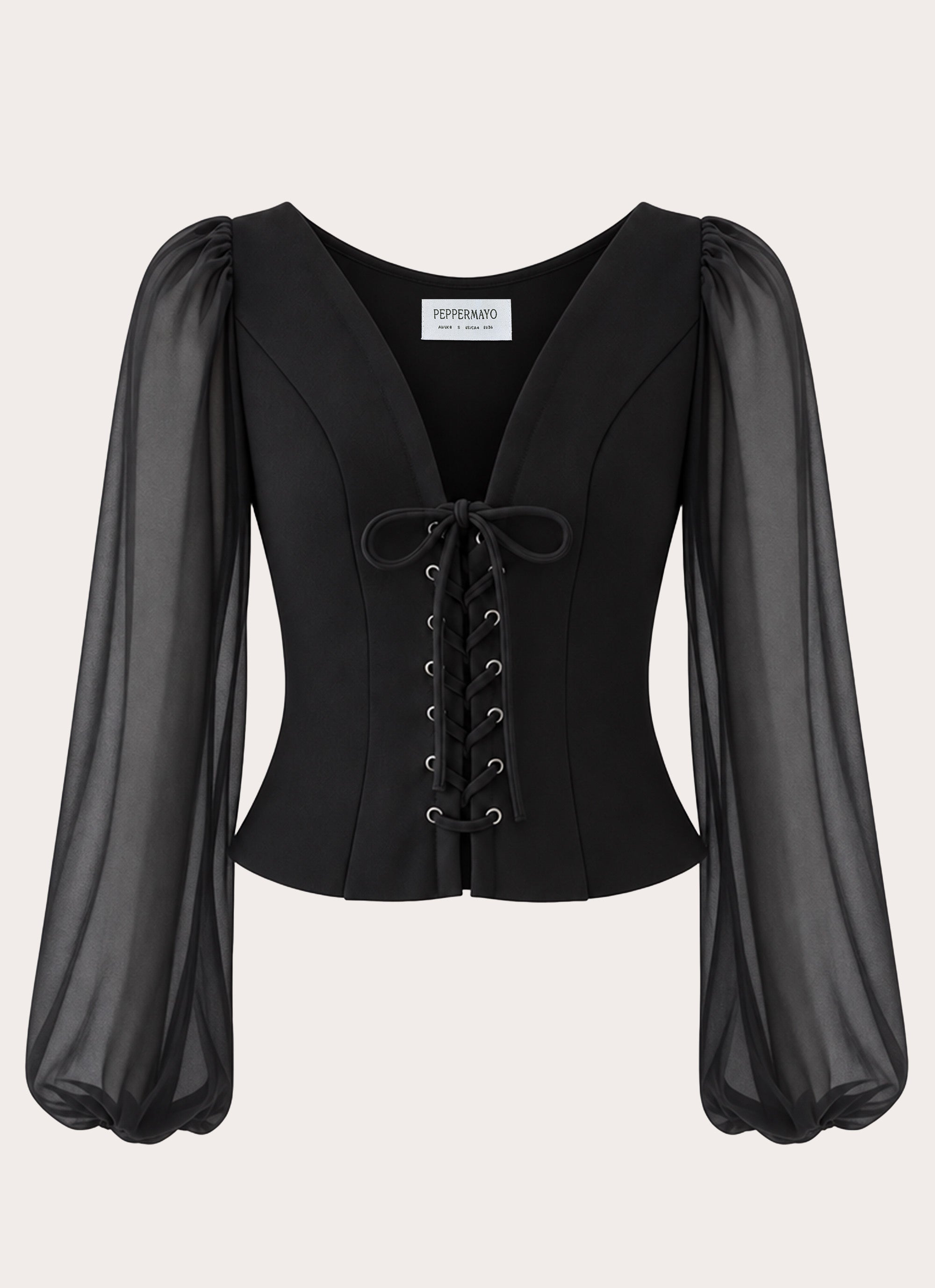 Phantom Long Sleeve Top - Black