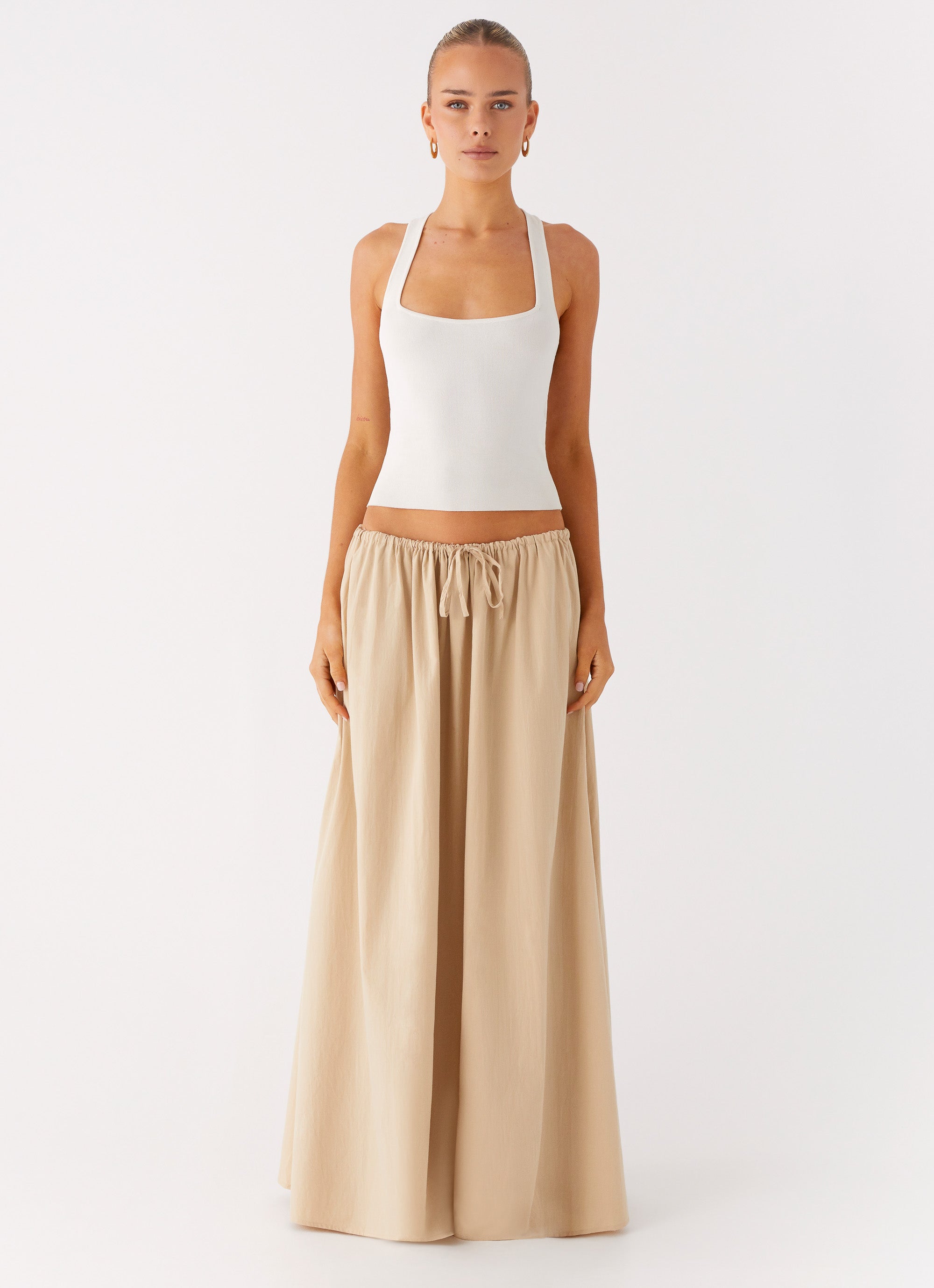 Randy Maxi Skirt - Tan