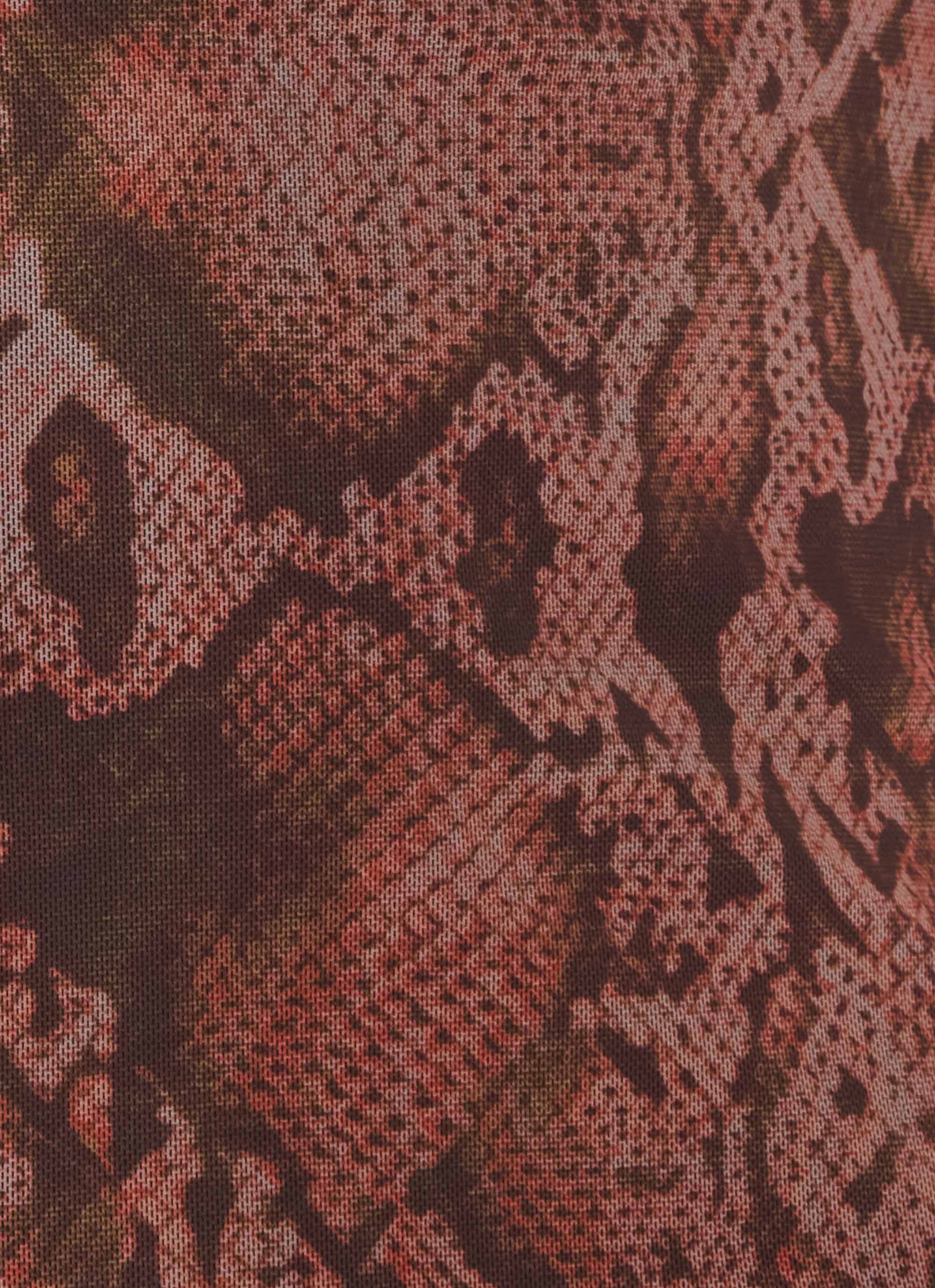 Strike First Keyhole Top - Snake Print