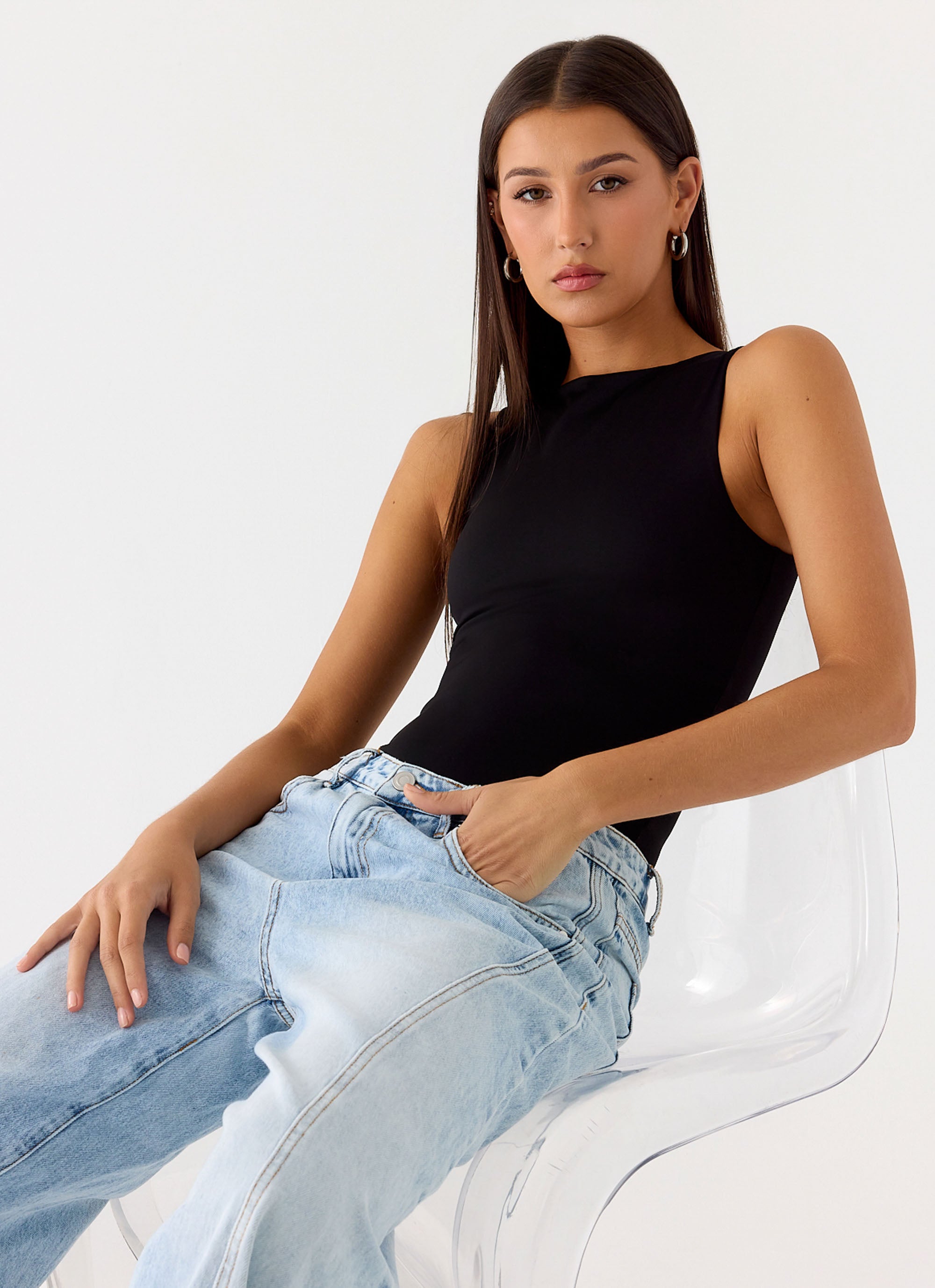 Vincenza Bodysuit - Black